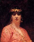 Benjamin Constant Portrait of an Arab Woman oil on canvas